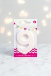 Vela grande glitter n # 9 blanco Vela grande glitter n # 9 blanco