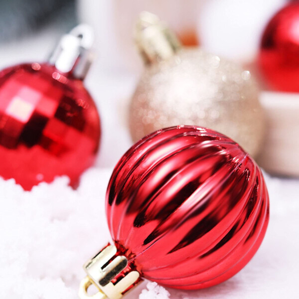 Kit Arbol Completo + Adornos Chirimbolos Decoracion Navideña Variante Color Rojo
