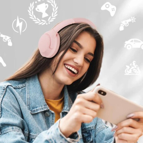 Auriculares rosados inalámbricos Rosa