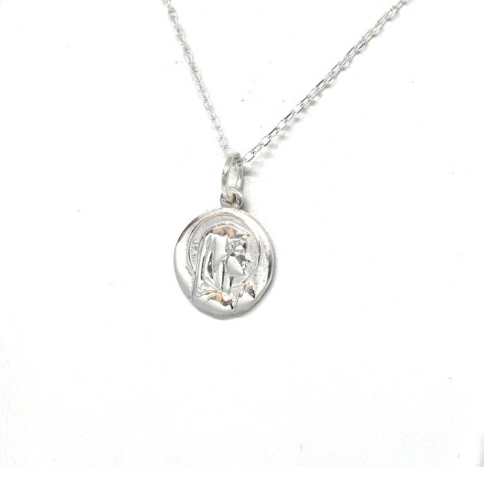 Cadena y Medalla en Plata 925 Cadena y Medalla en Plata 925