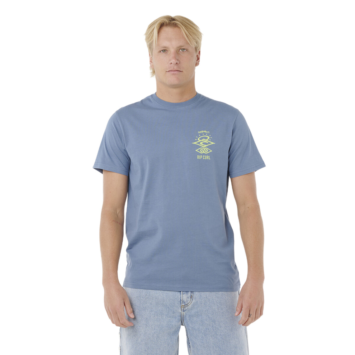 Remera Rip Curl Search Icon - Celeste 