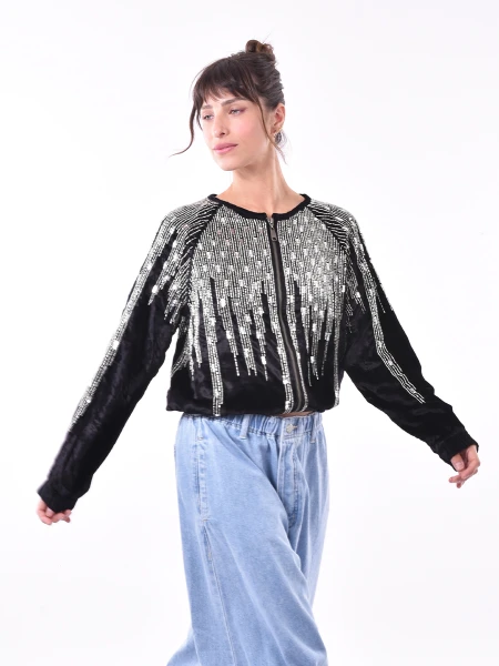 CAMPERA CHEER NEGRO