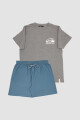 Pijama wildlife Gris