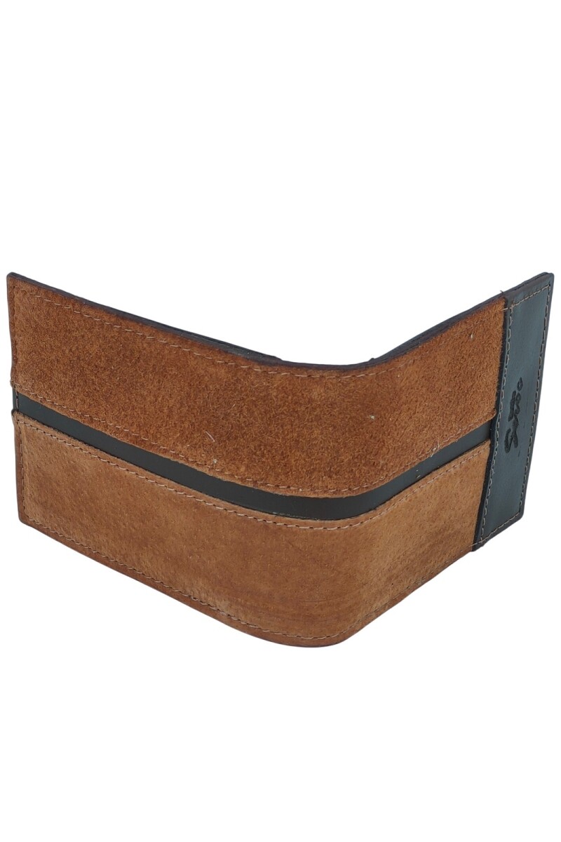 Billetera de cuero al corte Oxido