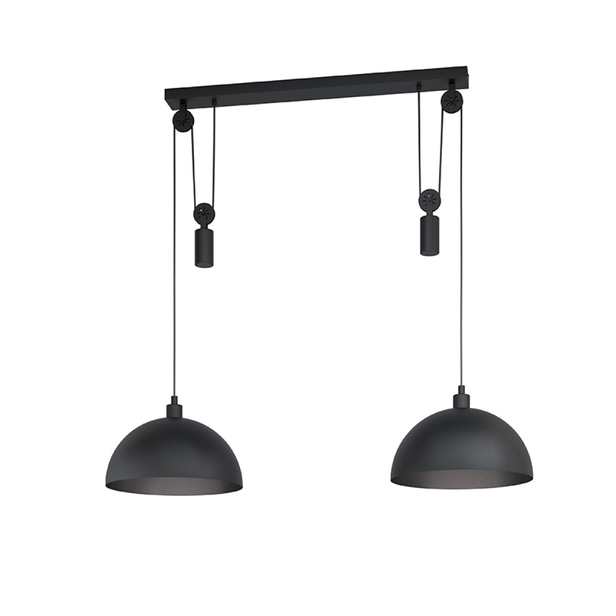 Lámpara colgante campanas acero negro WINKWORTH1 - EG2224 