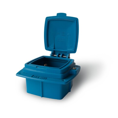 CAJA PLASTICA P/ TOMA INDUSTRIAL CON PROTECCIÓN UV - 32A. CAJA PLASTICA P/ TOMA INDUSTRIAL CON PROTECCIÓN UV - 32A.