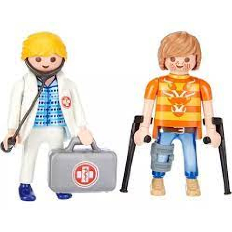 Playmobil Duo Pack Doctora Y Paciente 70079 Playmobil Duo Pack Doctora Y Paciente 70079