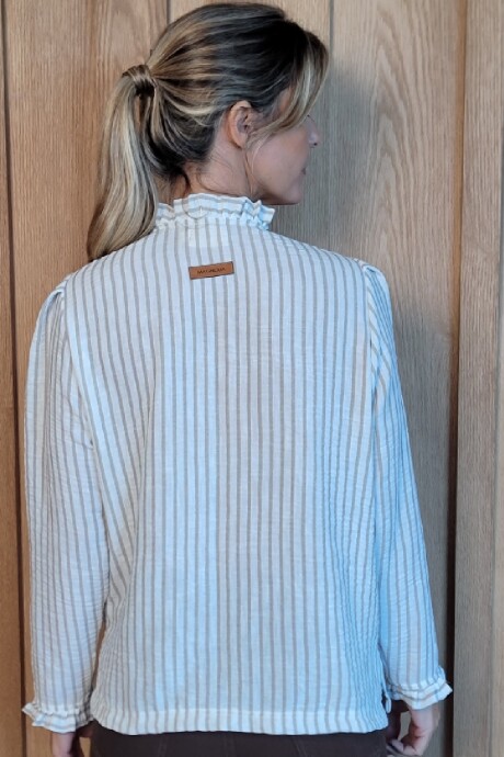 Camisa Mili Raya Beige Mediana