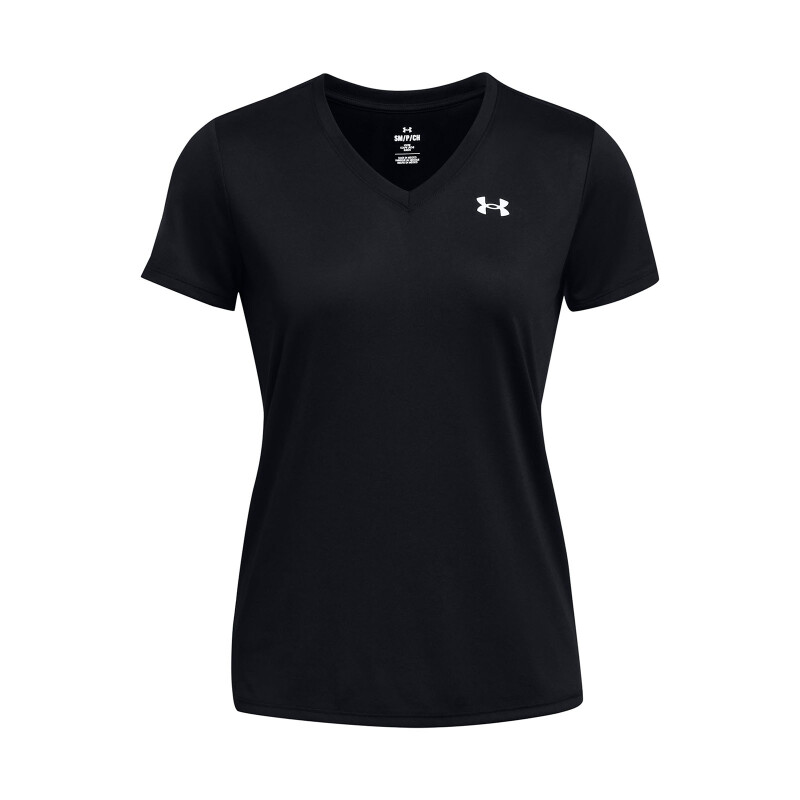 Remera Training Under Armour Tech Solid de Mujer - 1384229-001 Negro-blanco