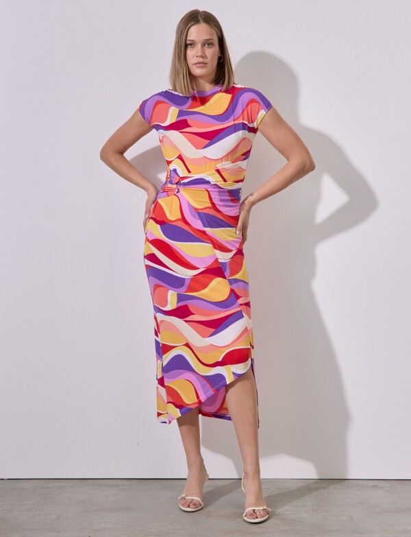 Vestido Swirl MULTI/VIOLETA