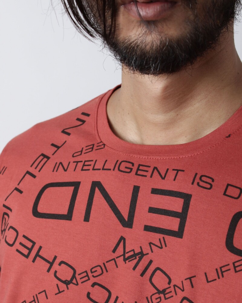 Remera We Are Falling Six Feet Terracota
