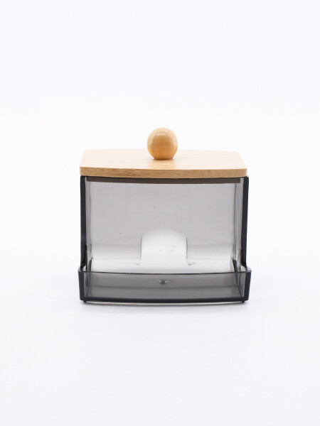 CAJA ORGANIZADORA TAPA DE BAMBU GRIS (V)