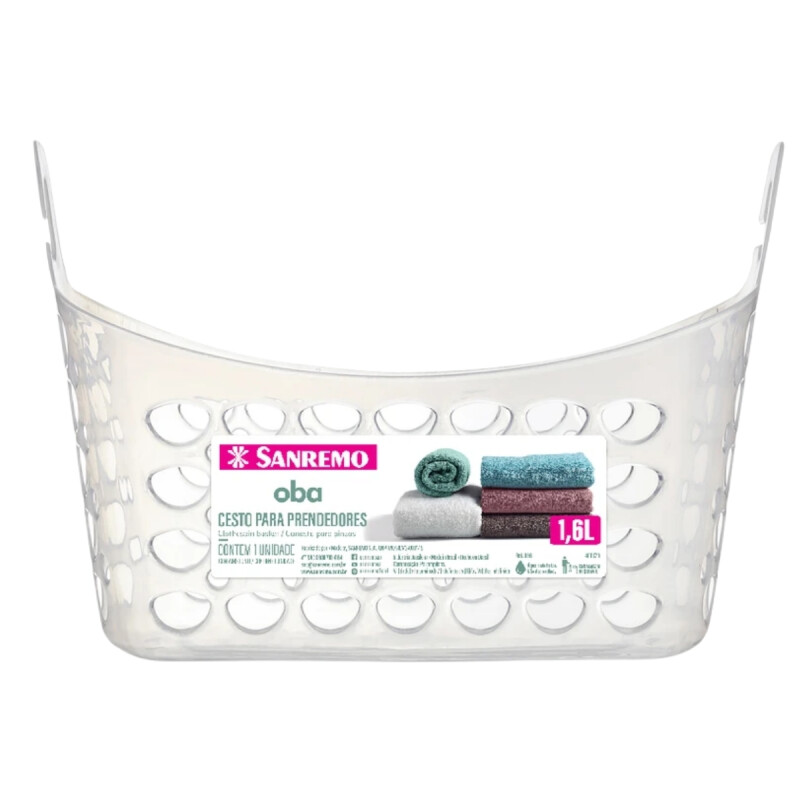 Cesto porta palillos 1,6 lts TRANSPARENTE