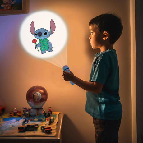 Linterna Proyector Stitch 3 Discos