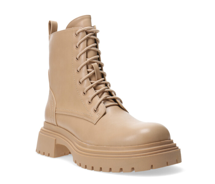 Botas de Mujer Miss Carol THAI acordonada y con cierre Tan