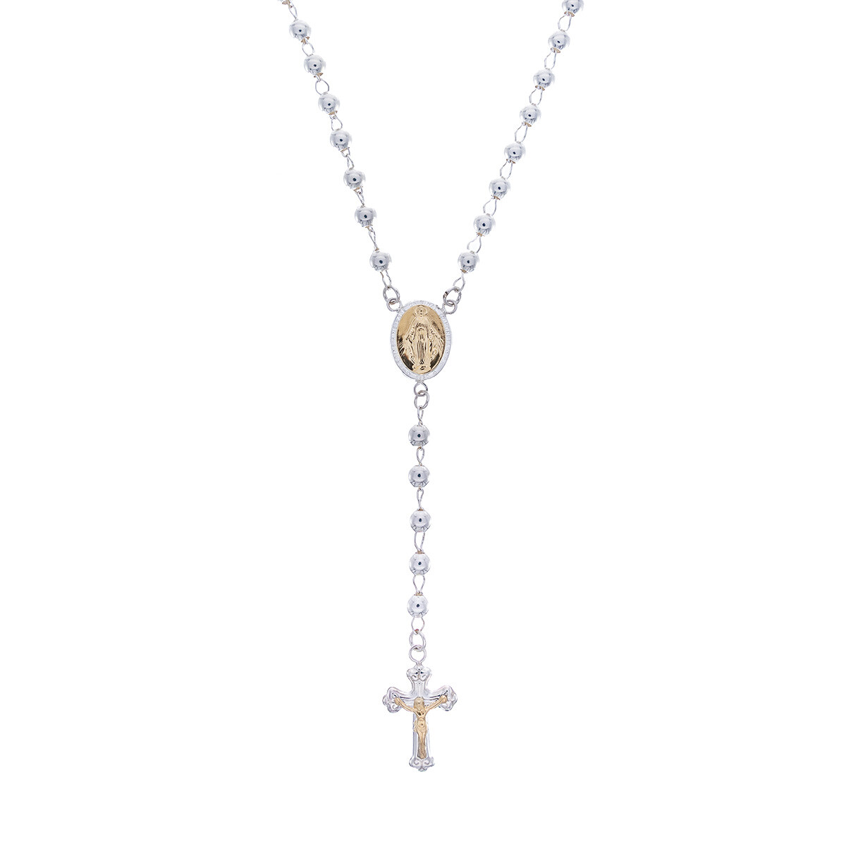 Rosario de Plata y Double MILAGROSA 