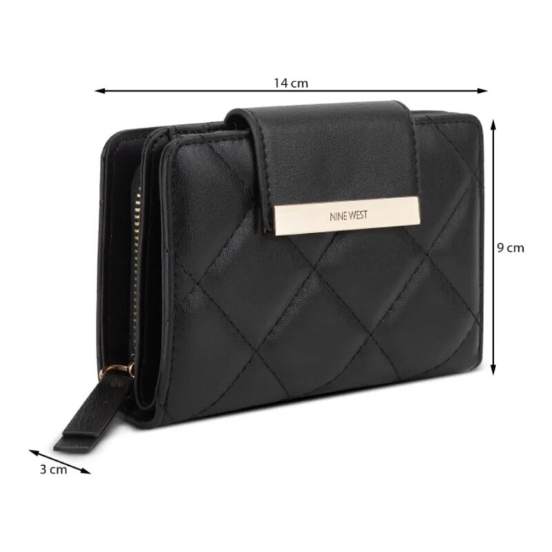 Small Leather Goods Mirabella Slg French Wallet Black