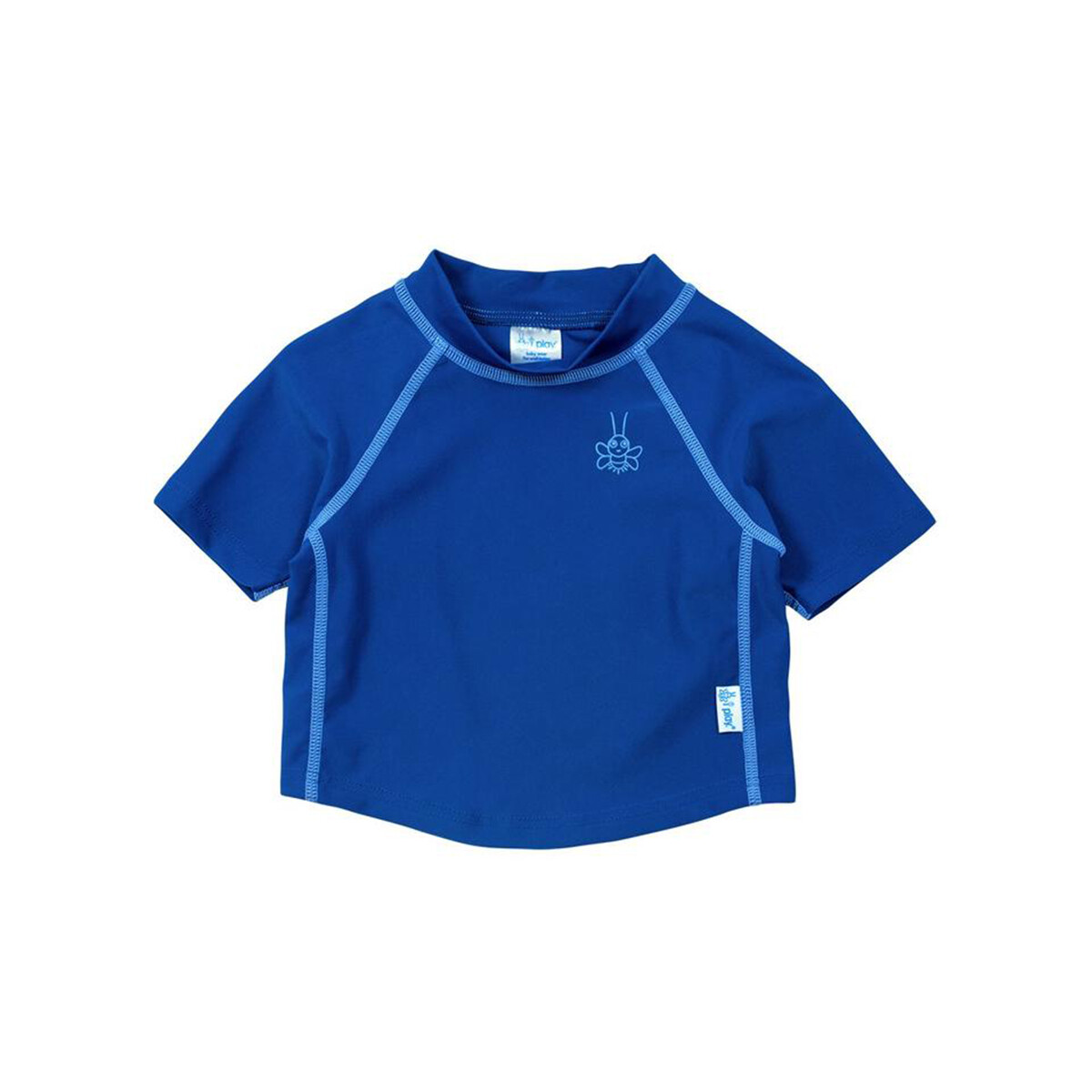 Remera Protección Uv Manga Corta Abejita Azul - 24 Meses 