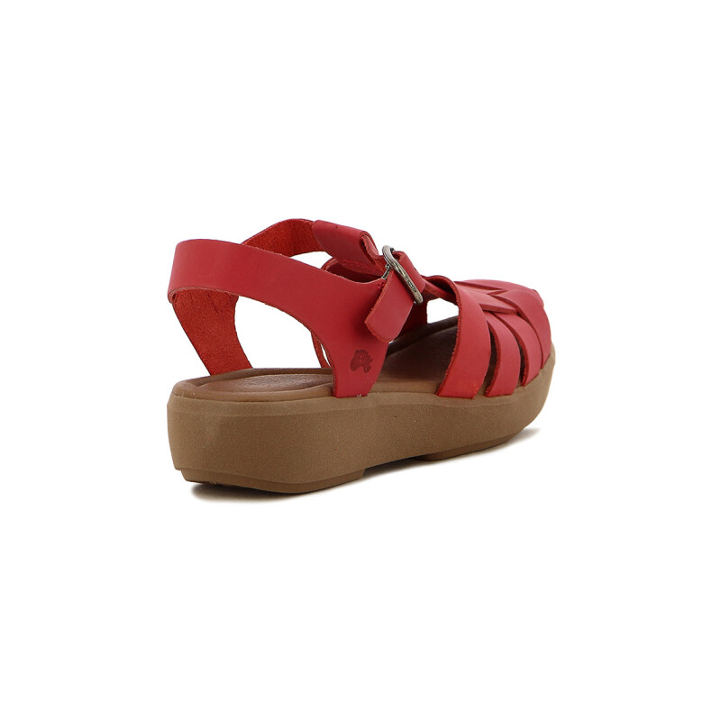 Sandalia Country Mujer Cuero Cereza