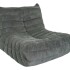 Sillón ComboHome Toggo 1 Cuerpo Lazy Sofa Puff Corderoy Gris 1