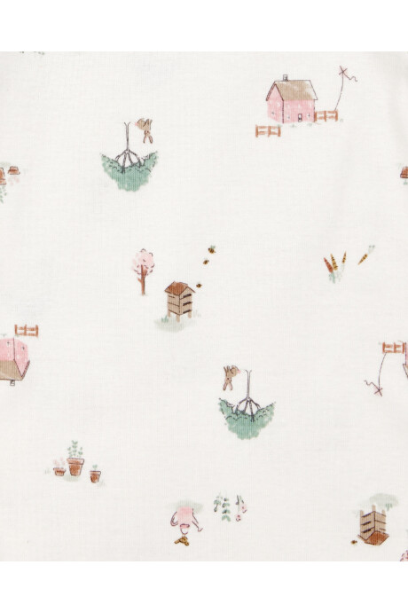 Set tres piezas de algodón, pantalón y saco acanalados más body manga corta Set tres piezas de algodón, pantalón y saco acanalados más body manga corta