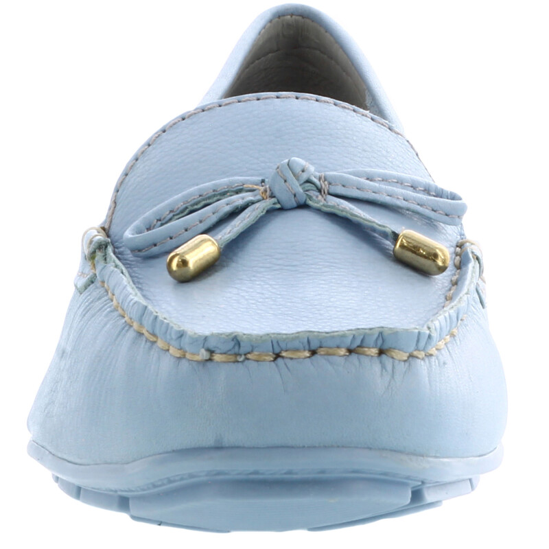 Zapato de Mujer Bottero Mocasin c/moñita Azul Pastel