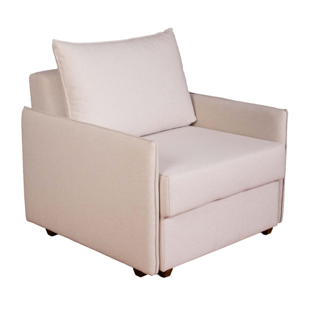 SOFÁ CAMA 1 CUERPO TELA NATURAL-BEIGE LUCCA BEIGE