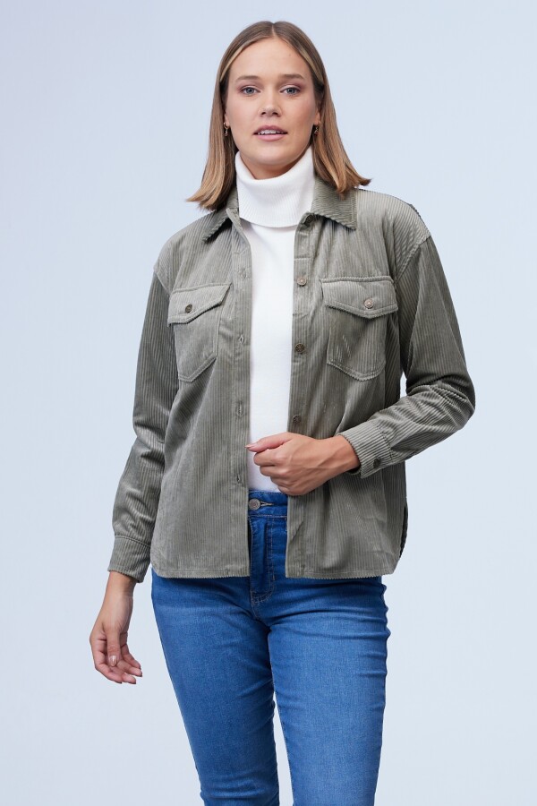 Sobrecamisa Corderoy OLIVA