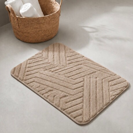 Alfombra de Baño Geo Soft 40x60 cm - Marrón Alfombra de Baño Geo Soft 40x60 cm - Marrón