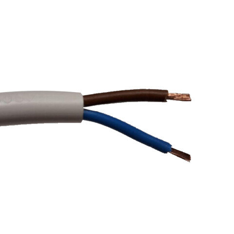 Cable bajo goma blanco 2x1mm² - Rollo 100 mts. N06104