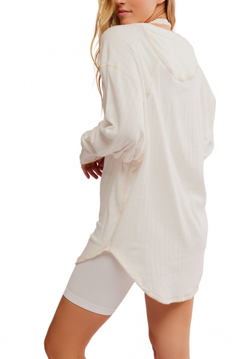 COFFEE CHAT PULLOVER Marfil