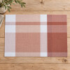 Individual PVC 45x30cm Cuadros Rojo