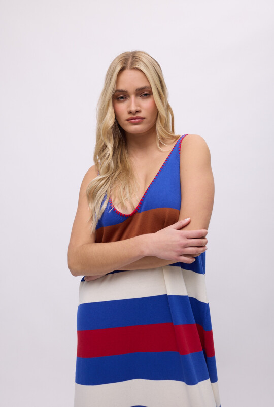 Vestido Vira Azul