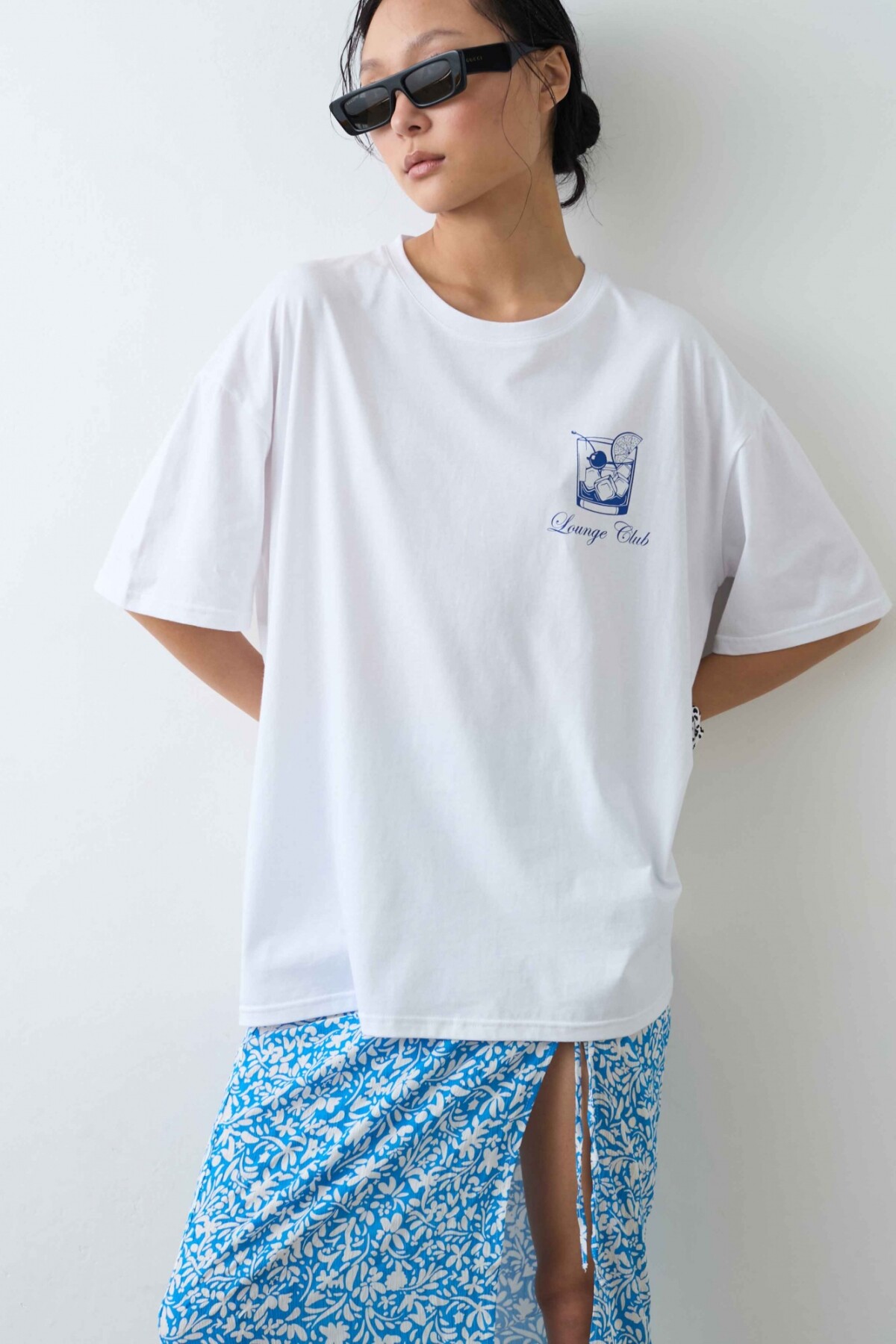Top Fermina Blanco/Azul