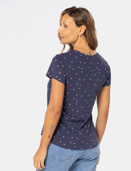 REMERA ESTAMPADA Azul