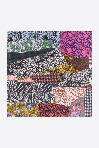 PAÑUELO PATCHWORK ESTAMPADOS Rojo