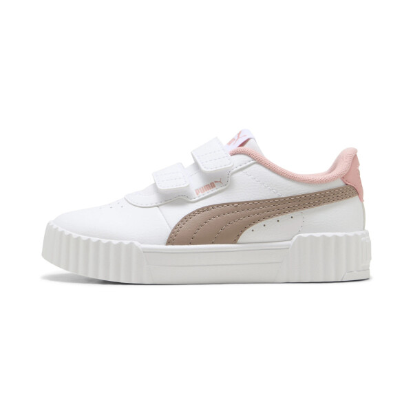 Championes PUMA Carina 3.0 V PS Niños 401478 18 Blanco-rosa Viejo