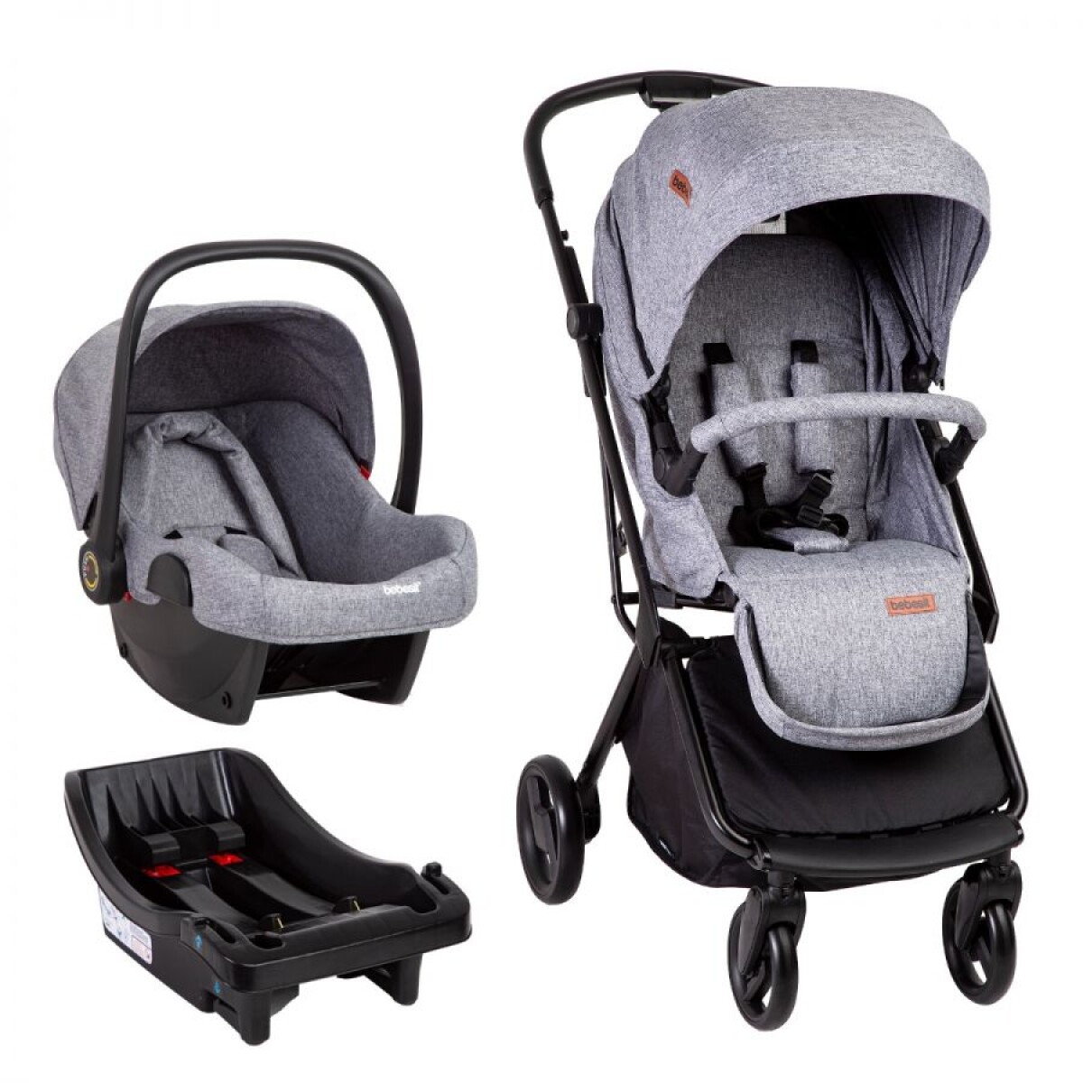 Bebesit Coche Travel System Swift 360 PREMIUM - gris 