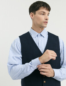 470696 CHALECO VESTIR HARRINGTON SELECT Azul Oscuro