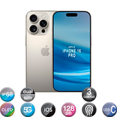 iPhone 16 Pro 6,3'' 5G 8gb 128gb Triple Cam 48mp iPhone 16 Pro 6,3'' 5G 8gb 128gb Triple Cam 48mp