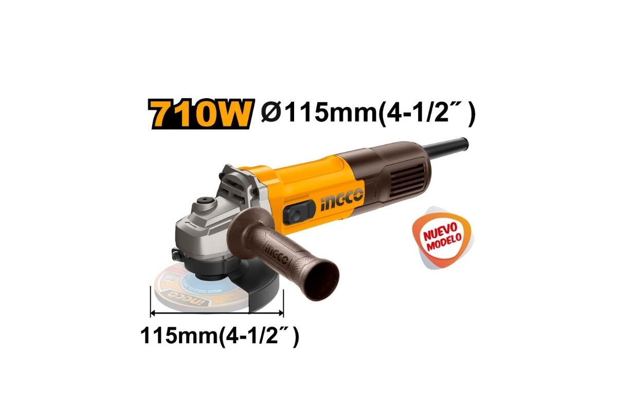 AMOLADORA ANGULAR 710W 115MM AMOLADORA ANGULAR 710W 115MM