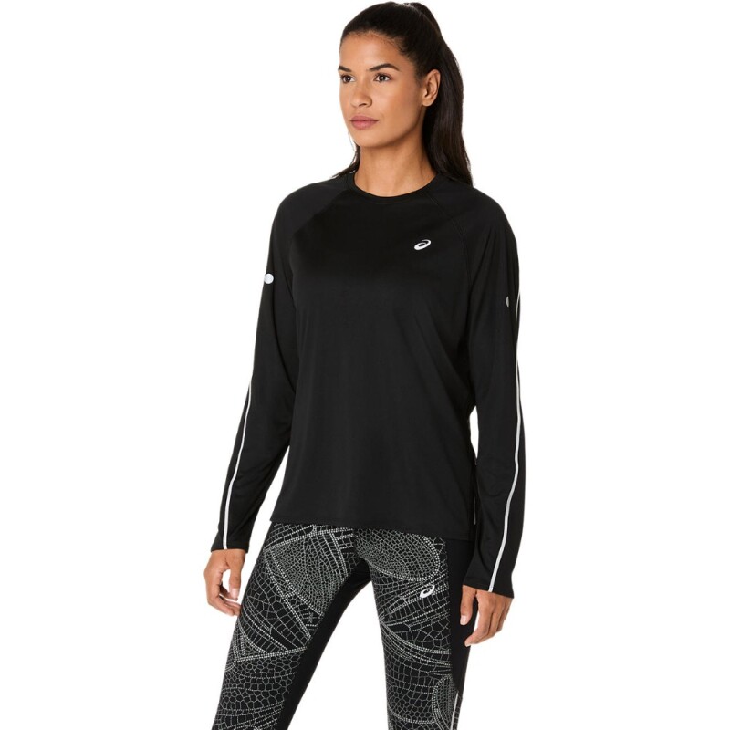 Polo Running Road Lite-Show Ls Top Mujer Performance Black