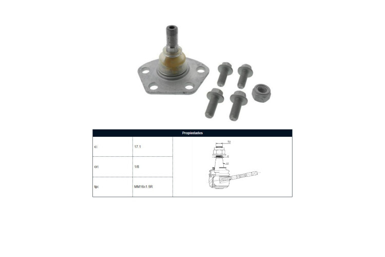 Rotula Del Fiat Ducato, Peug Boxer 87-05 Der/Izq Rotula Del Fiat Ducato, Peug Boxer 87-05 Der/Izq
