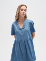 Vestido Crypto Celeste