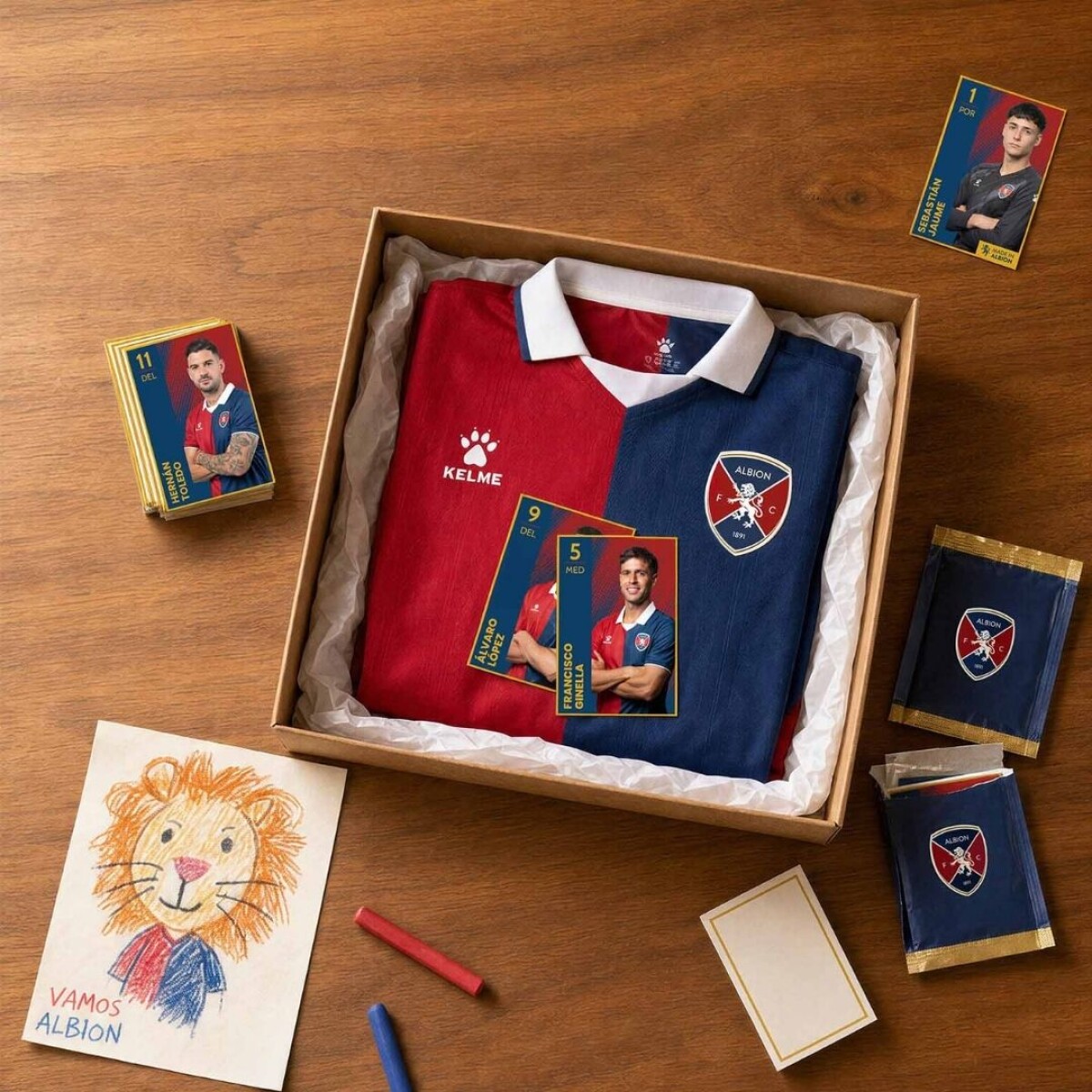 Camiseta Home Junior 25/26 + Pack de Figuritas Albion FC 