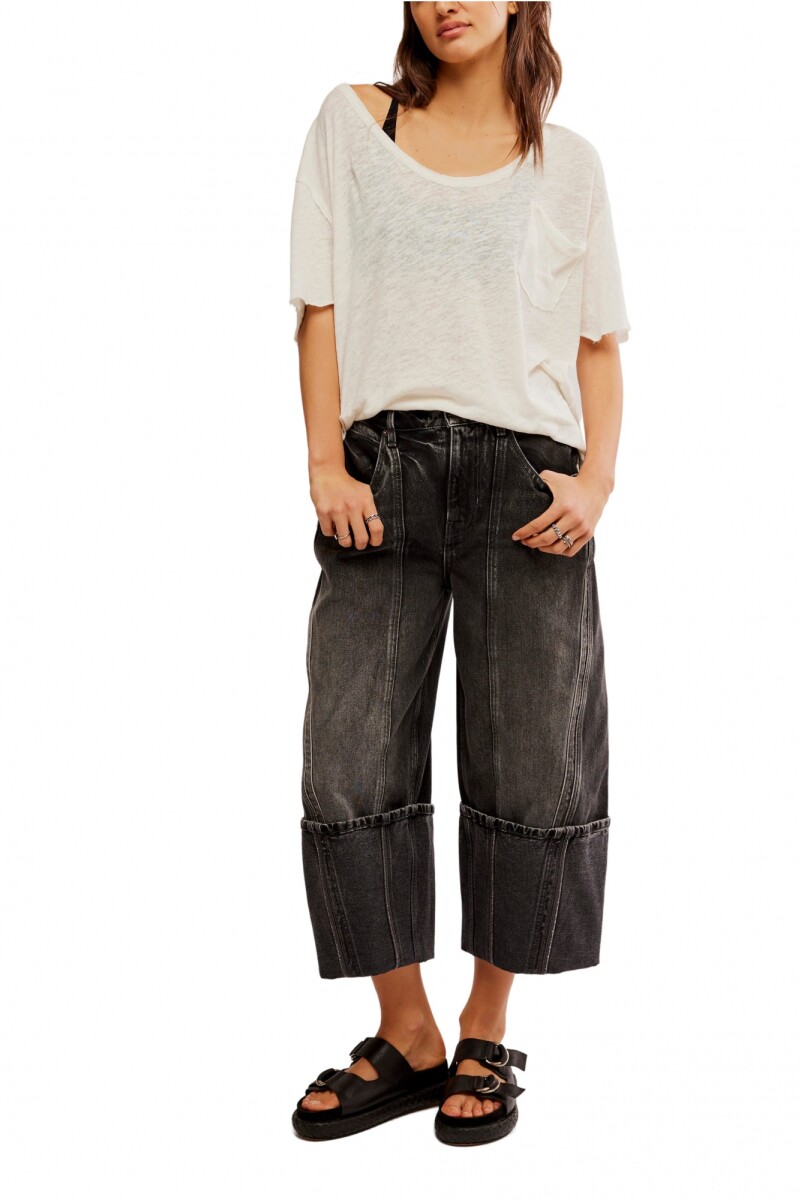 OLSEN CUFFED BARREL Negro