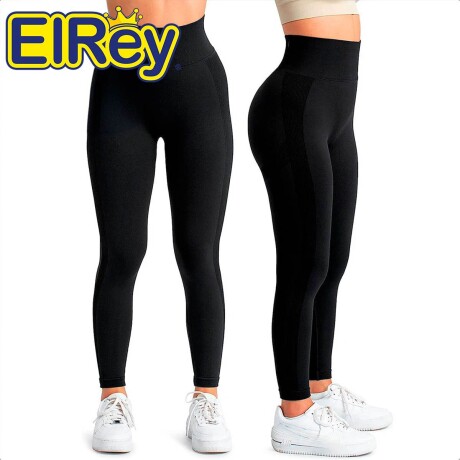 Calza Deportiva Push Up X2 Leggins Levanta Glúteos Negro