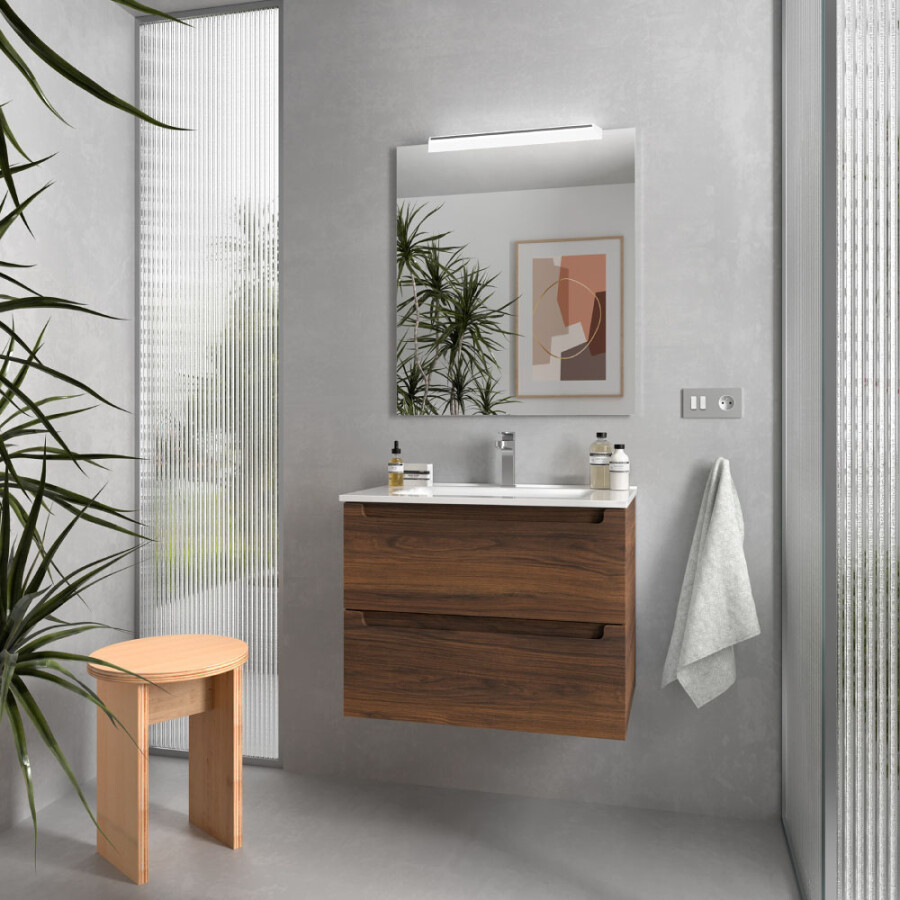 Mueble Monterrey 2 Cajones 70 cm con Bacha Mueble Monterrey 2 Cajones 70 cm con Bacha