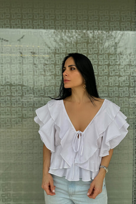 Blusa Laurel Blanco