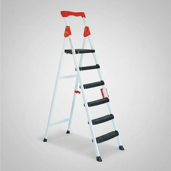 Escalera De Acero Plegable 5+1 Con Plataforma Zln1666 ESCALERA 5 ESCALONES ZILAN ZLN1666